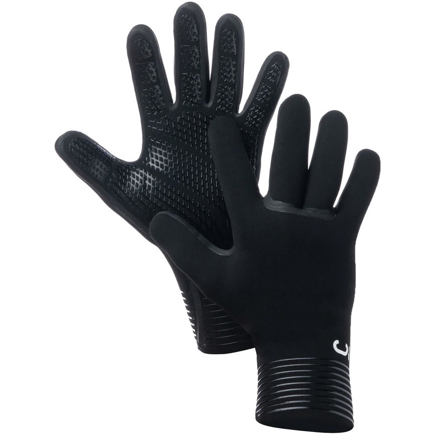 2026 C-Skins Wired 3mm Neoprene Wetsuit Gloves C-GLWI3 - Black
